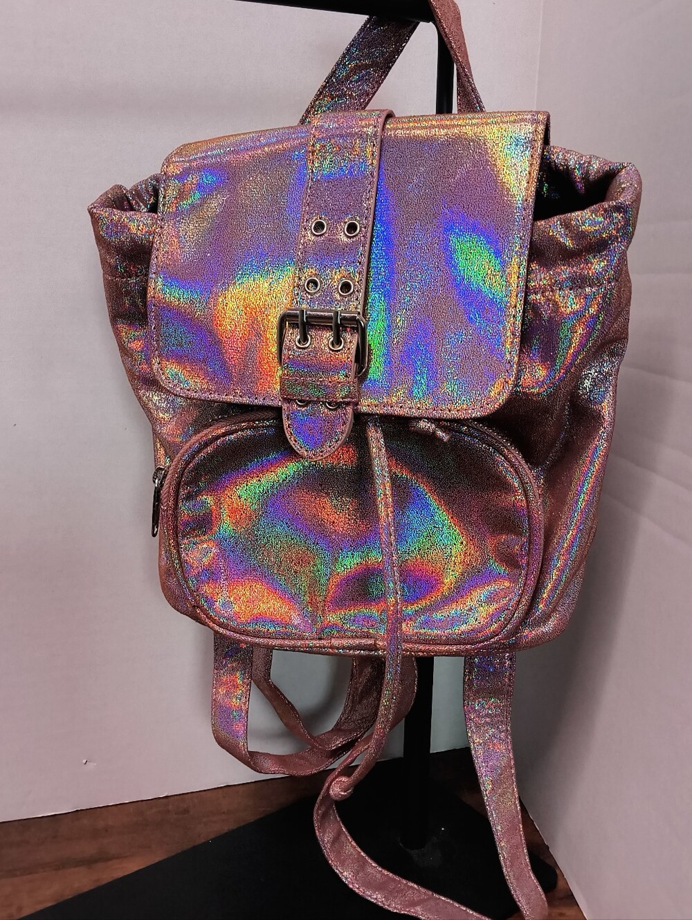 Wild Fable Pink Iridescent Mini Backpack - Picture 1 of 4